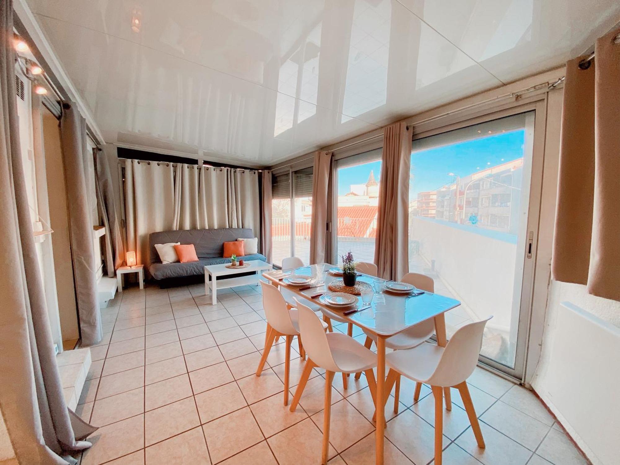 Appartement Terrasse Vue Mer Canet-en-Roussillon Eksteriør billede